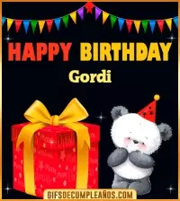GIF Happy Birthday Gordi